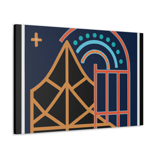 "Guiding Lights - Midcentury" - Canvas