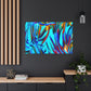 Blue Flames - Canvas - Abstract