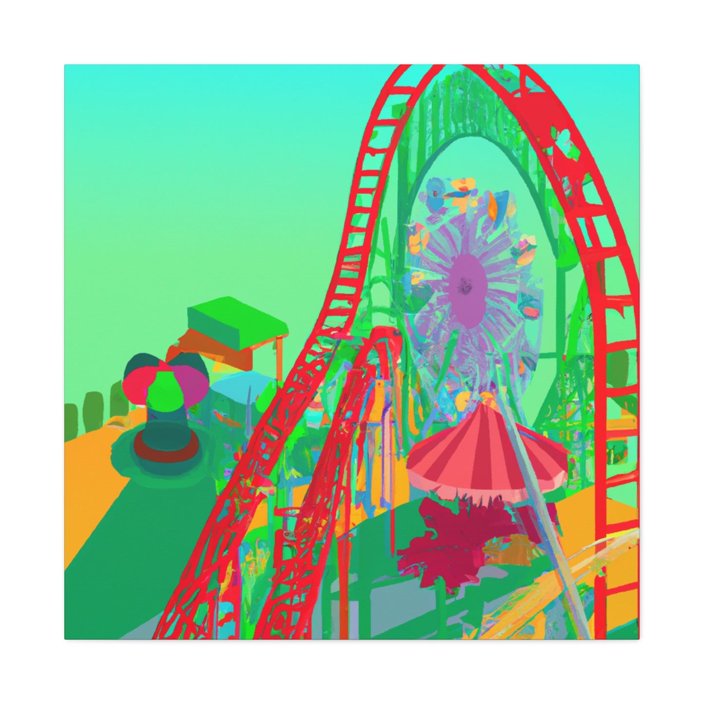 Wild Rockin' Rides - Amusement - Canvas