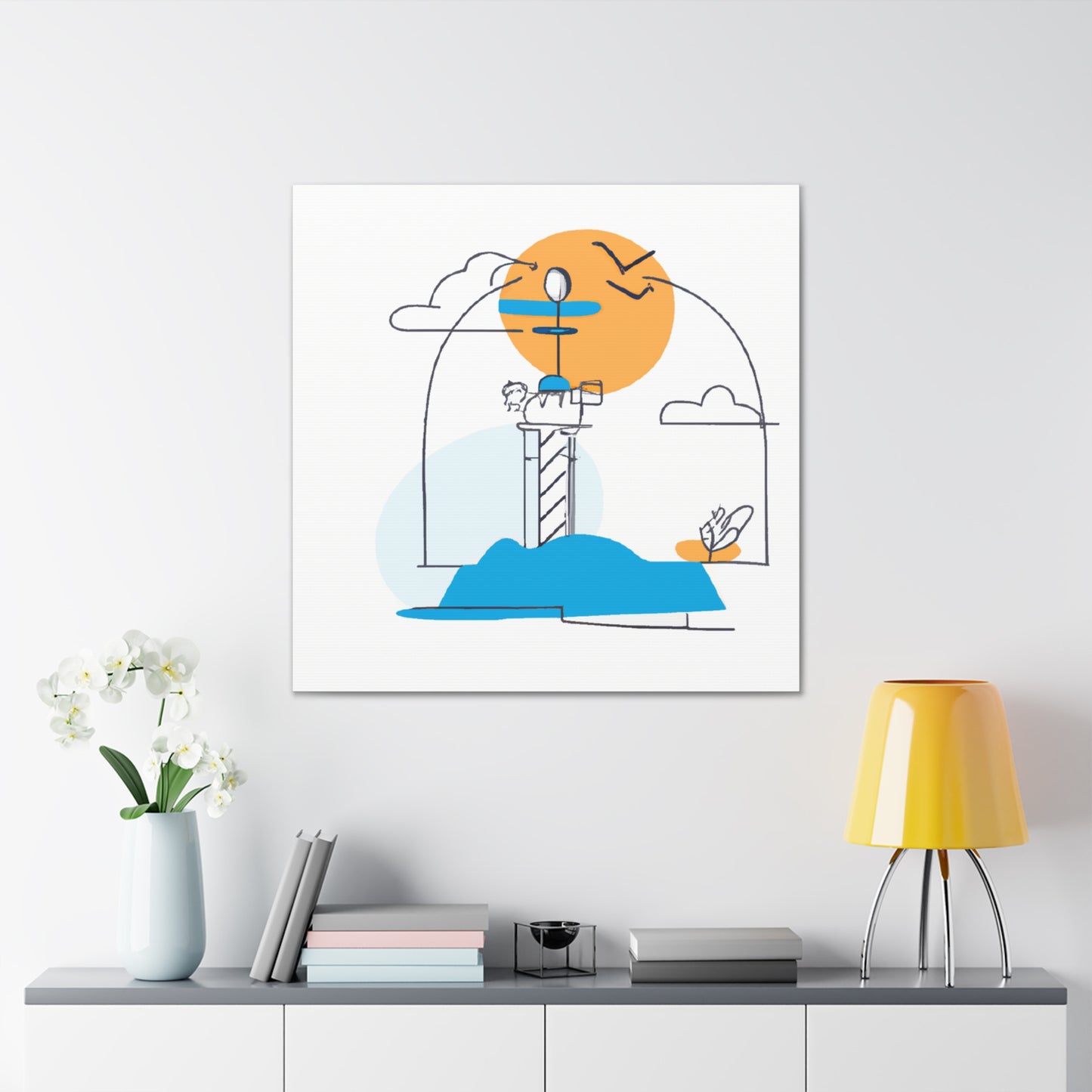 Lighthouse keys - Minimalism - Canvas