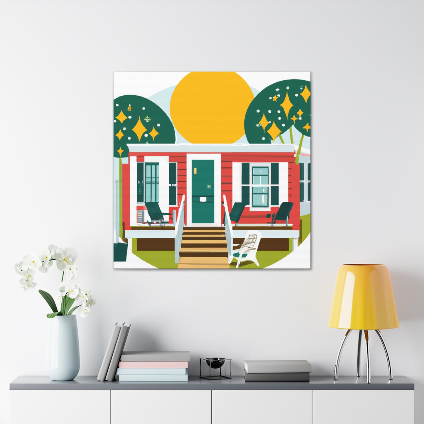 Uproot- Midcentury - Canvas