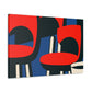Vibrant Reflections - Midcentury - Canvas