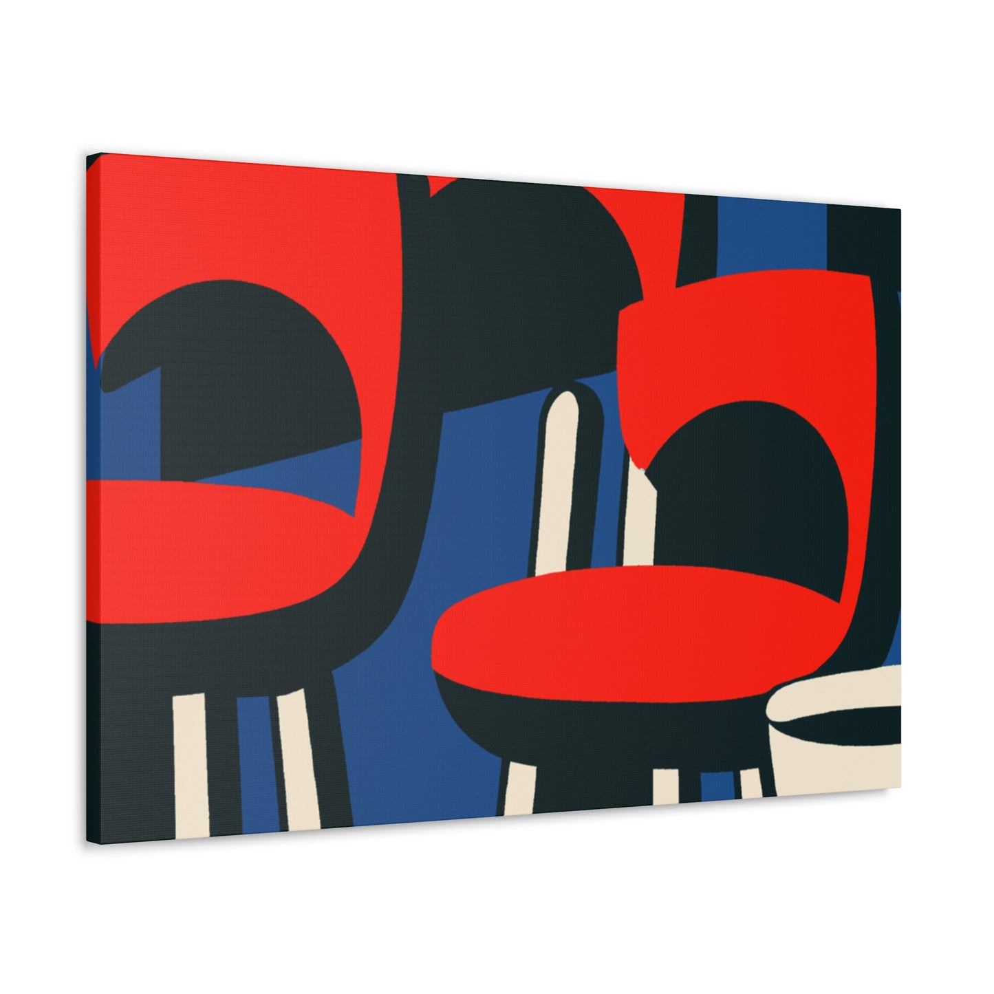 Vibrant Reflections - Midcentury - Canvas