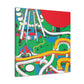 Frosty Frolics - Amusement - Canvas