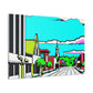 Sunset Drive-In Theater Street - Canvas - Pop Art