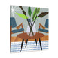 Vibrant Refraction - Midcentury - Canvas