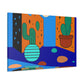 Harmonious Blooms - Midcentury - Canvas