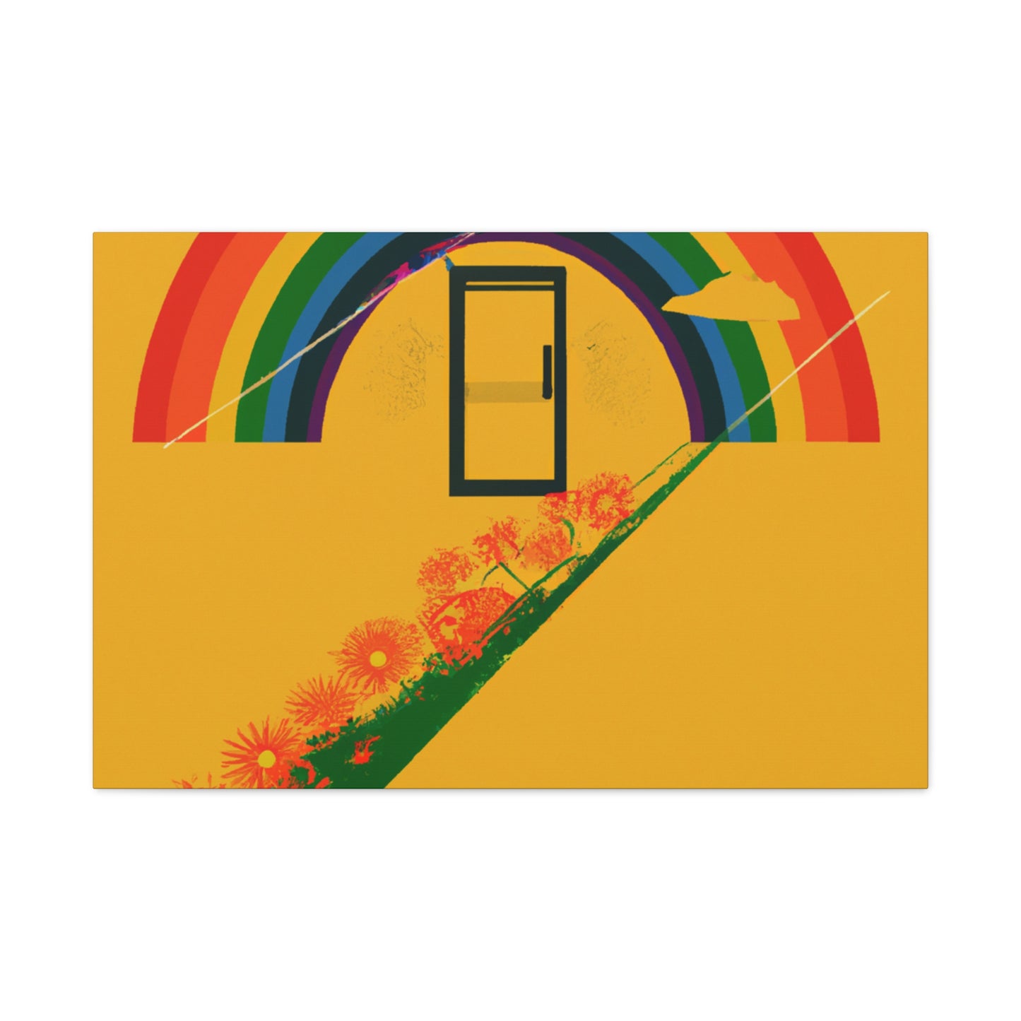 Rainbow Tranquility - Minimalism - Canvas