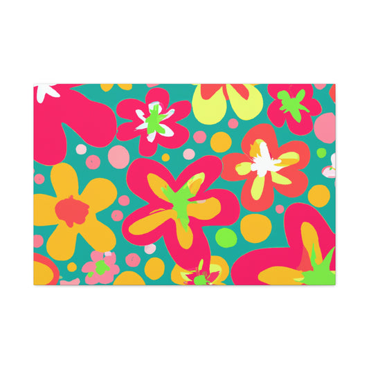 "The Garden of Blossom-filled Splendour" - Floral Canvas