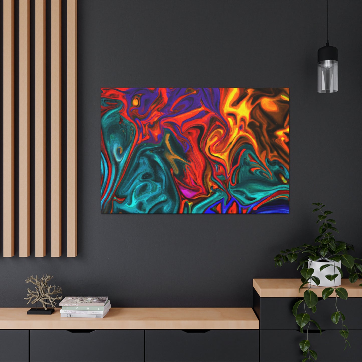 Up In Flames - Canvas - Abstract