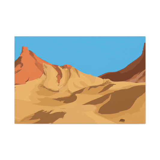 Crimson Mirage-Landscape - Desert Landscape Canvas