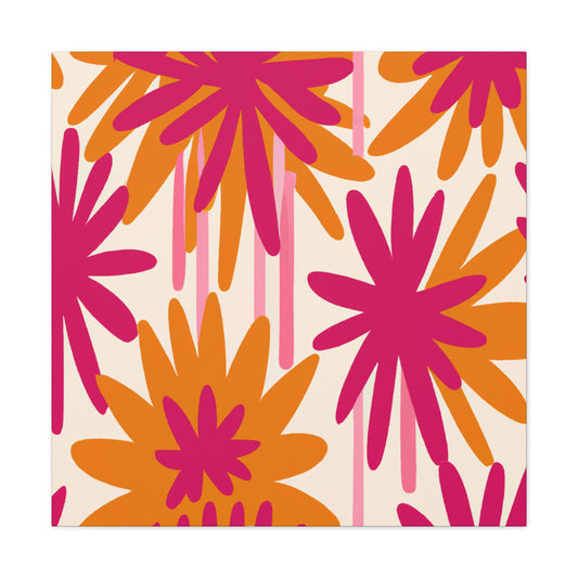 'The Wild Floral Dash' - Floral Canvas