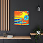 'Vintage Car Roadside Reminiscence' - Automobile Canvas
