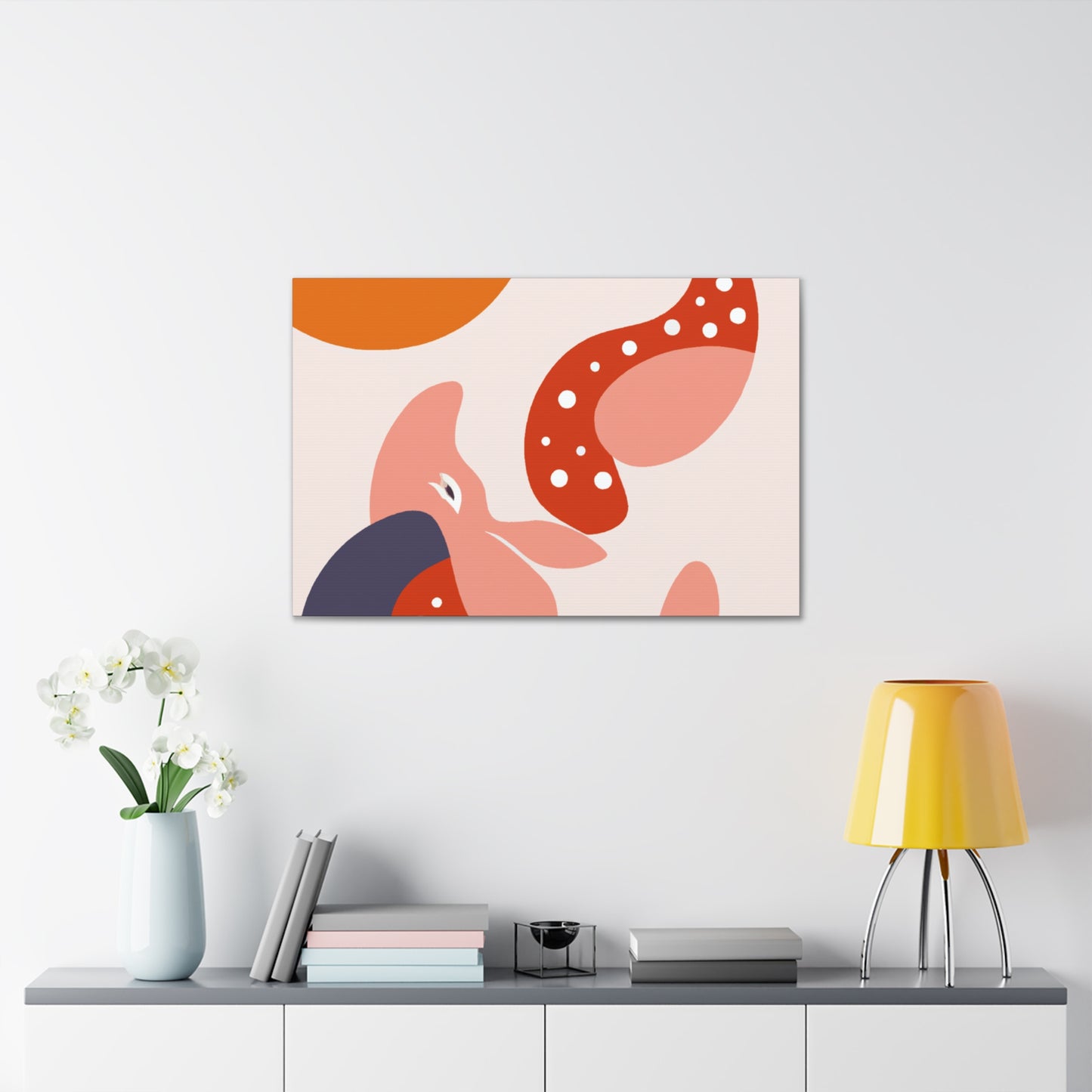 Utopia Garden- Midcentury - Canvas