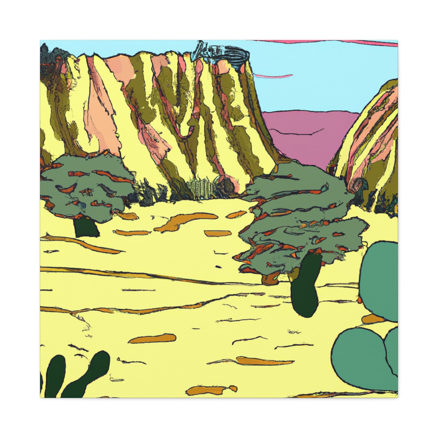 Dusty Mirage-Landscape - Canvas
