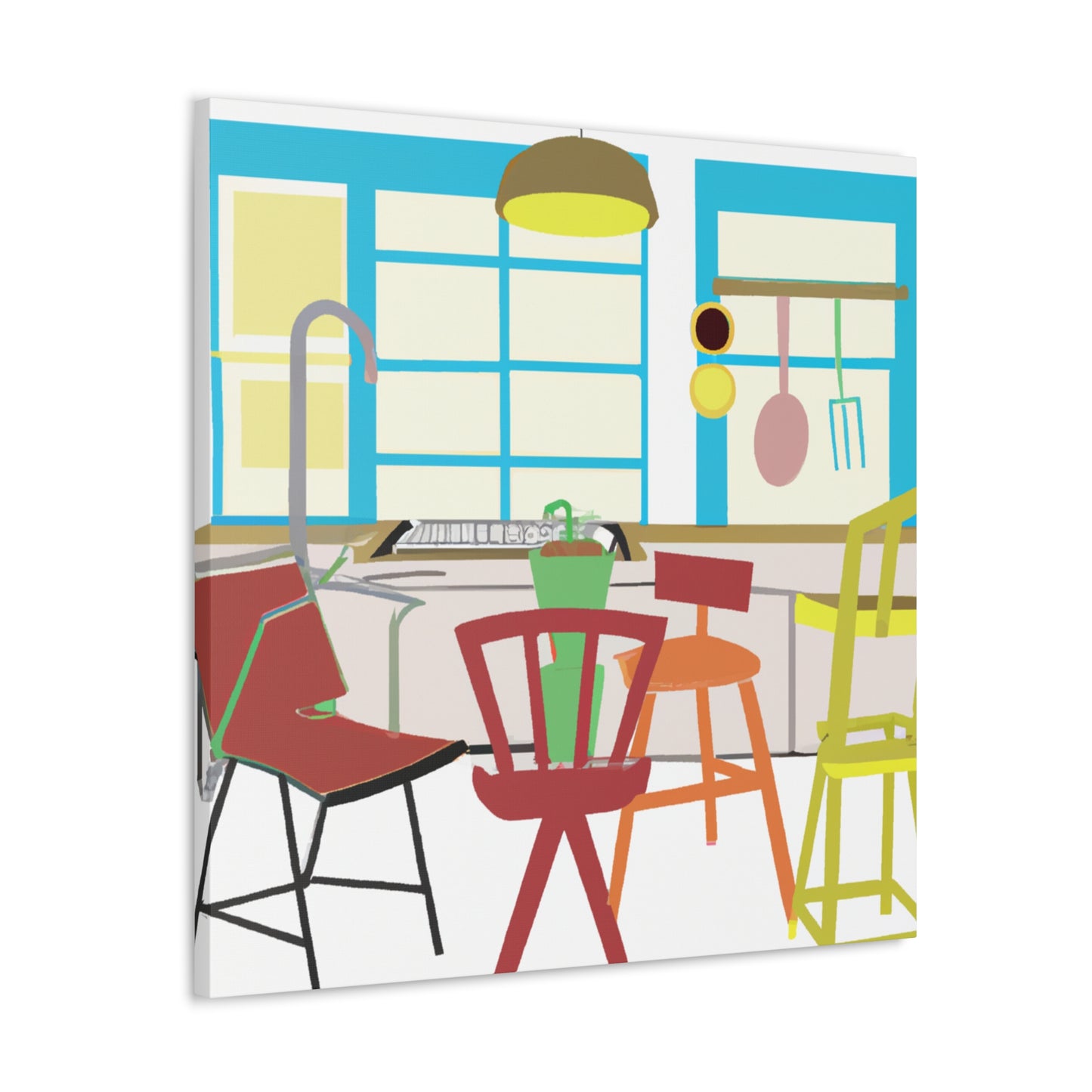 "Disco Dance- Midcentury" - Canvas