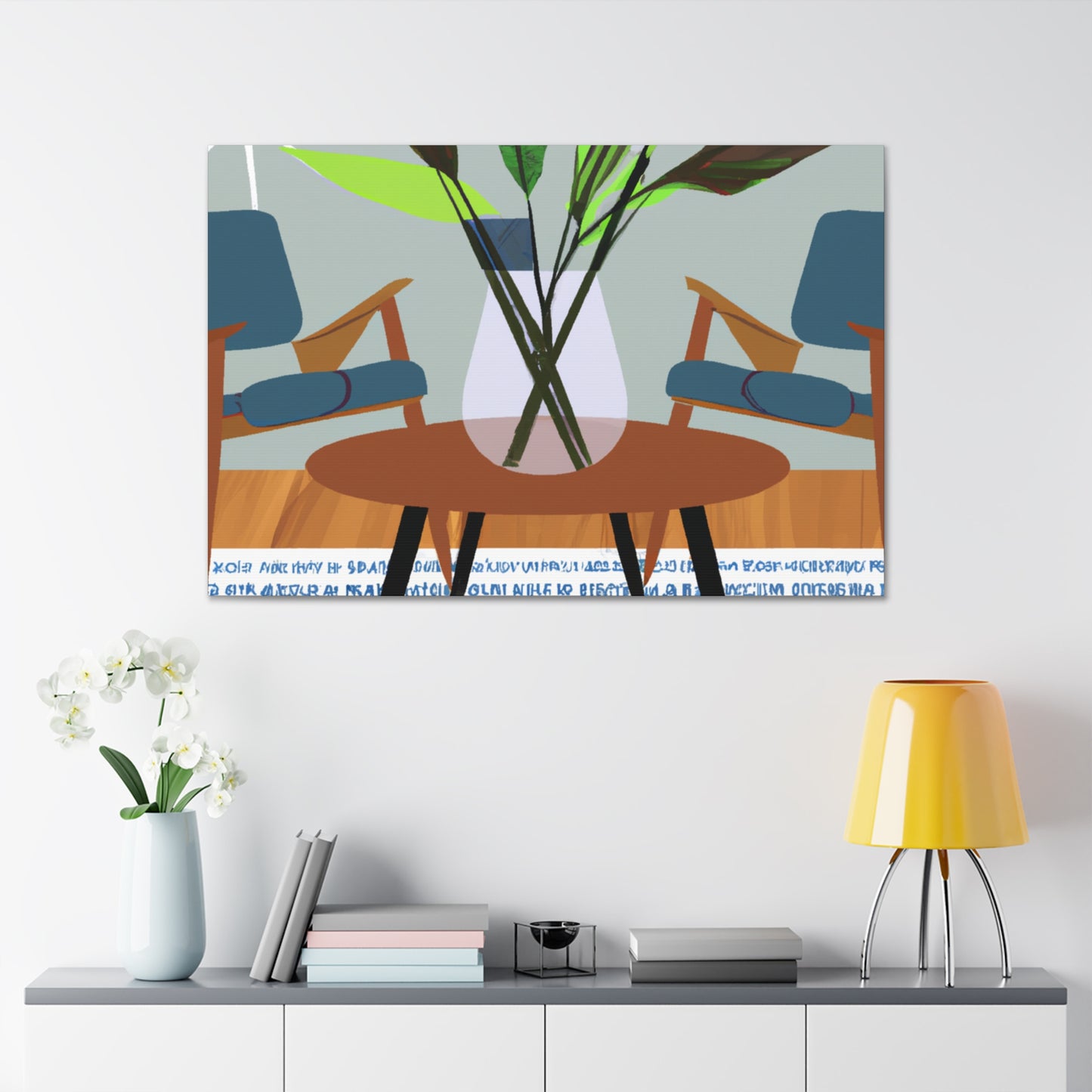 Vibrant Refraction - Midcentury - Canvas
