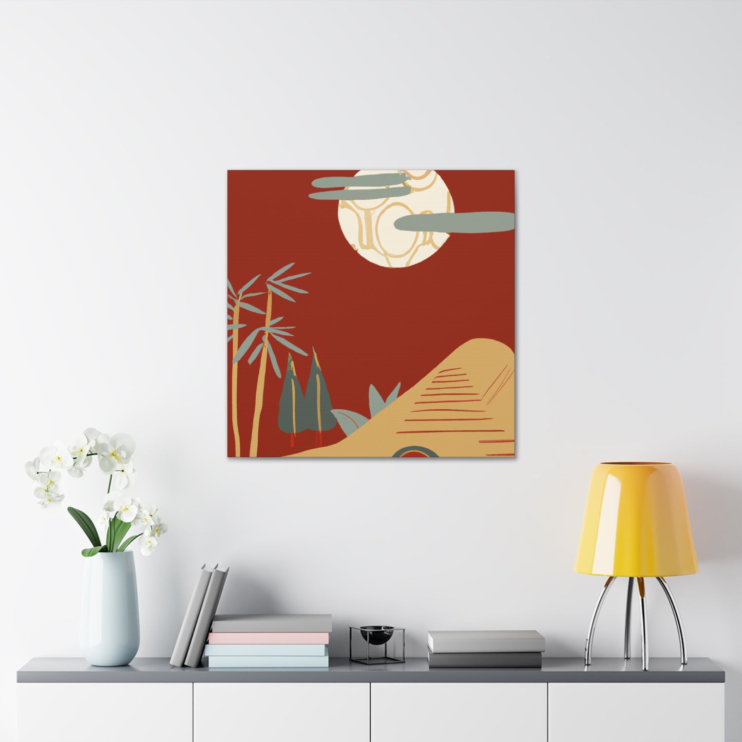 "Retro Refuge - Midcentury" - Canvas
