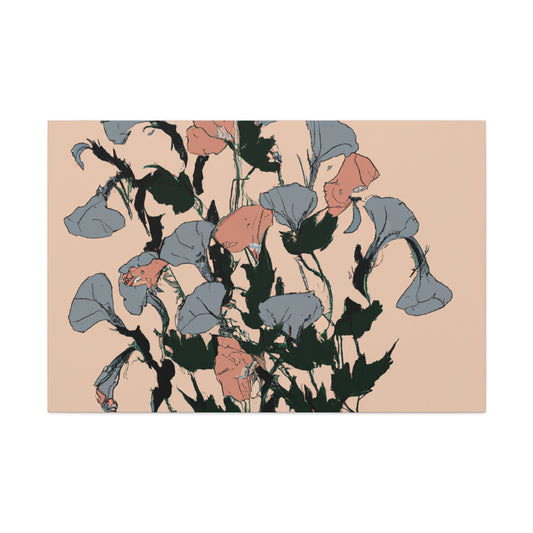 Petunia Petals - Floral - Canvas