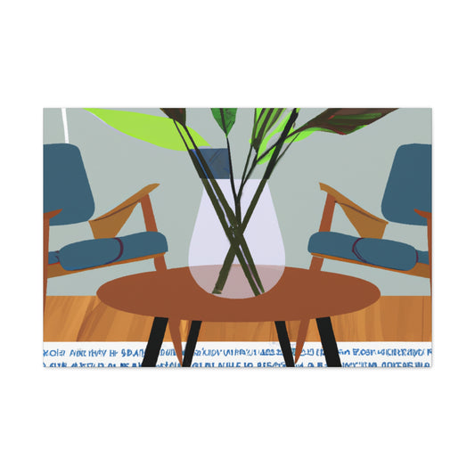 Vibrant Refraction - Midcentury - Canvas