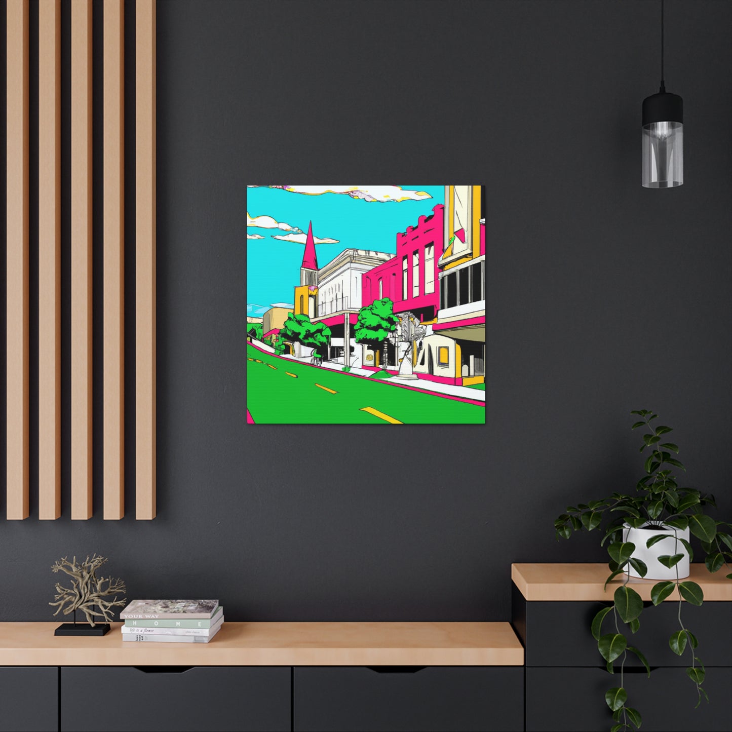 Moonlight Drive-In. - Pop Art Canvas
