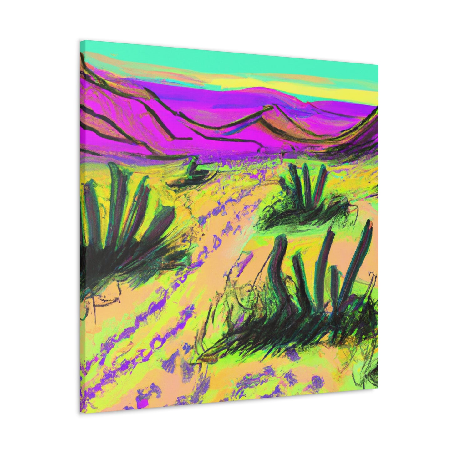 Oasis Mallow - Landscape - Canvas