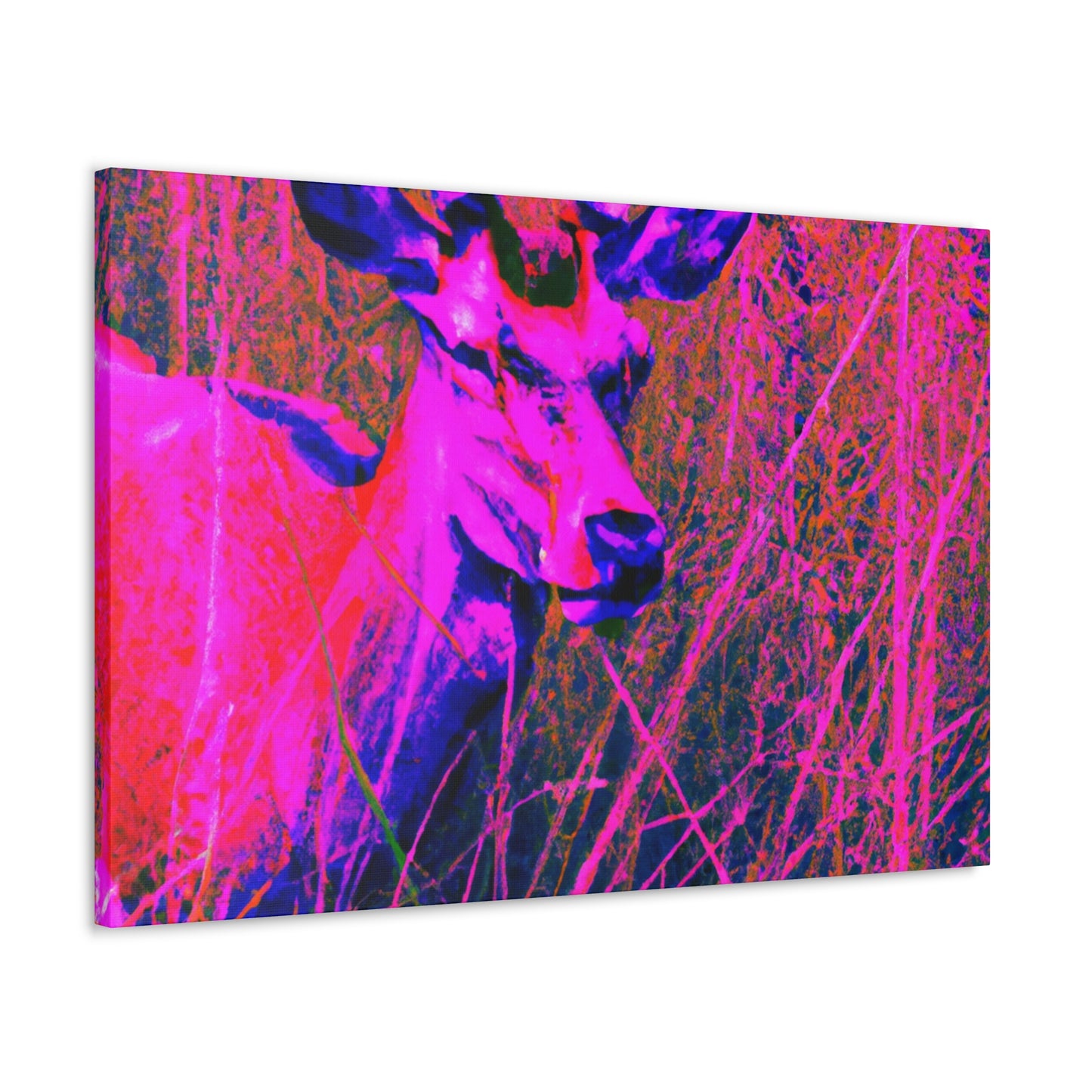 Pink Deer - Canvas - Wildlife