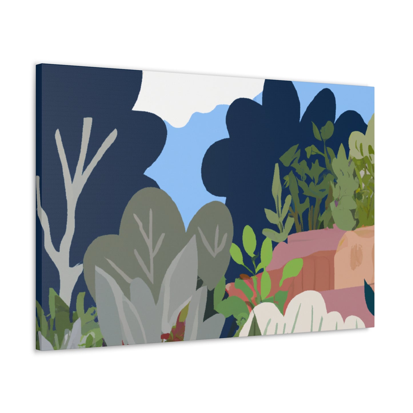 Blooming Hillside- Landscape - Canvas