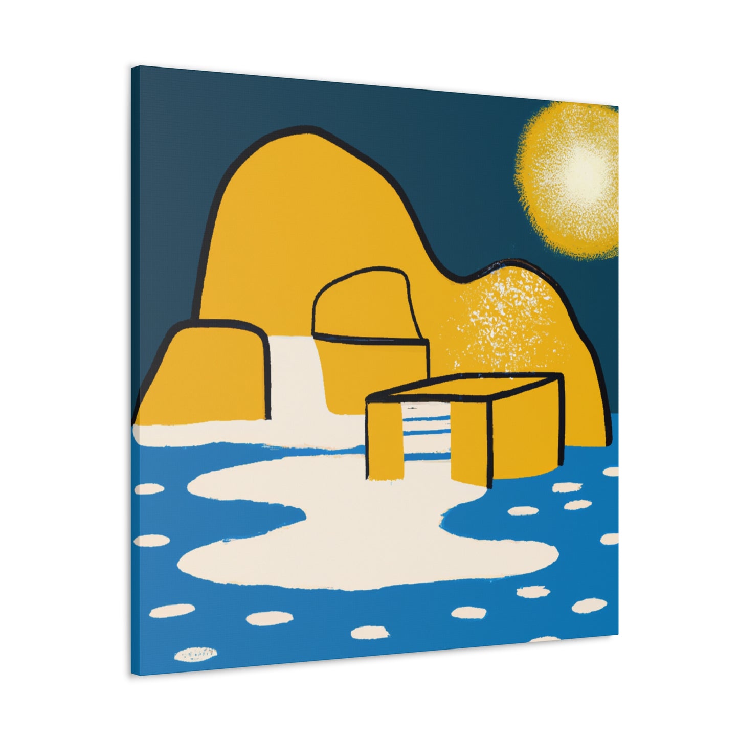 Zen Garden - Midcentury - Canvas