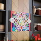 Jewel Snowflake- Glass Canvas