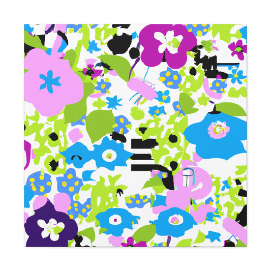 Bloom Bursting Brilliance - Floral Canvas