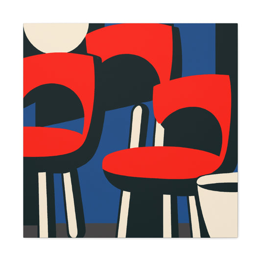 Vibrant Reflections - Midcentury - Canvas