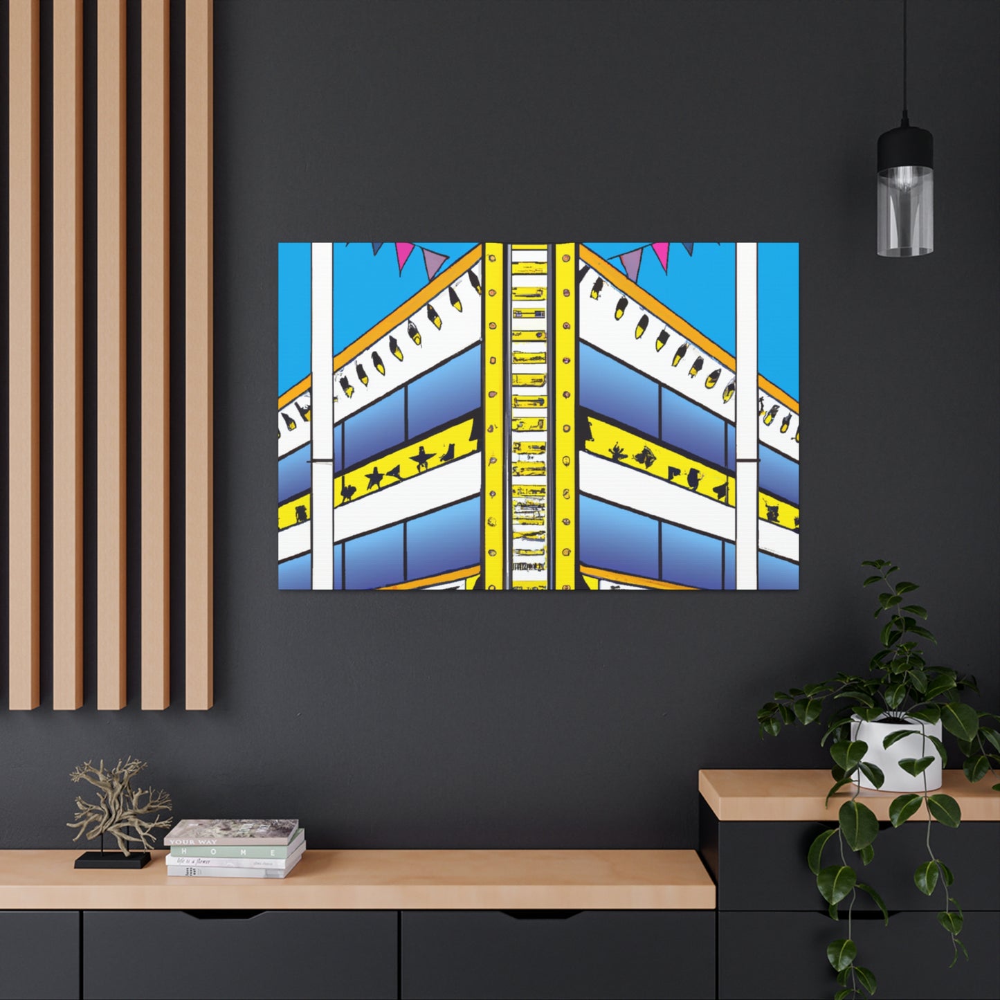 The Dizzy Disc Jockey Shack - Canvas - Pop Art