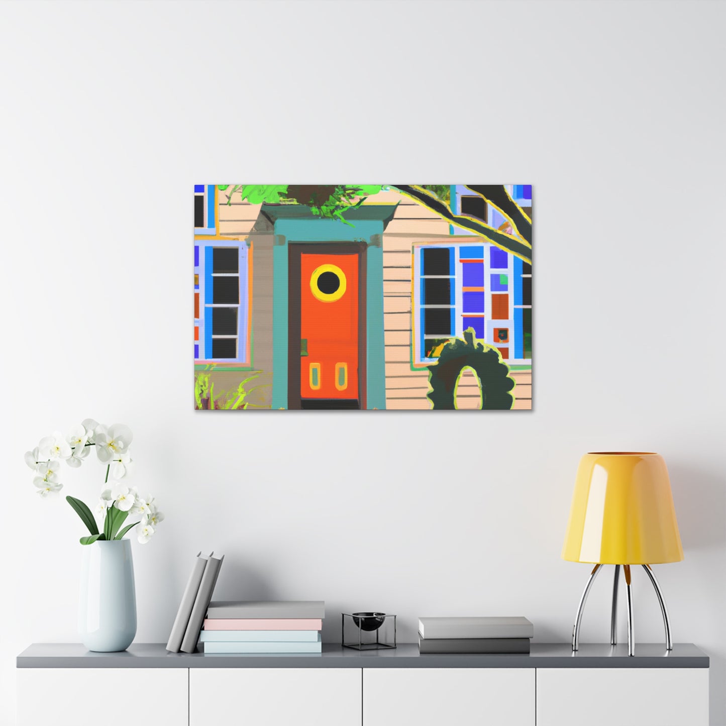 Vibrance Fiddle- Midcentury - Canvas