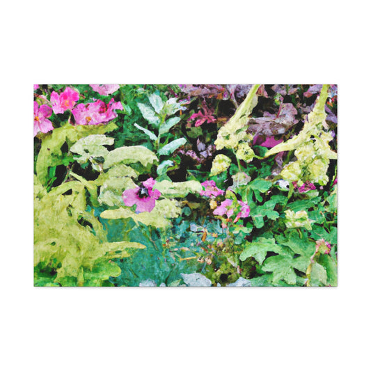 Blooming Garden Splendor. - Floral Canvas
