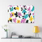 "Petal Push" - Floral Canvas