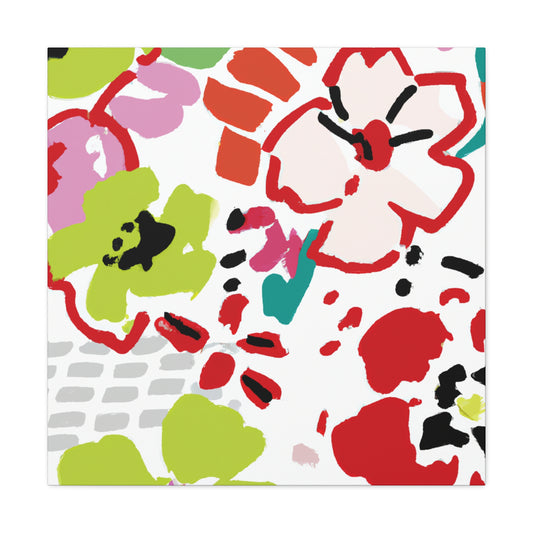 Blossomy - Floral - Canvas