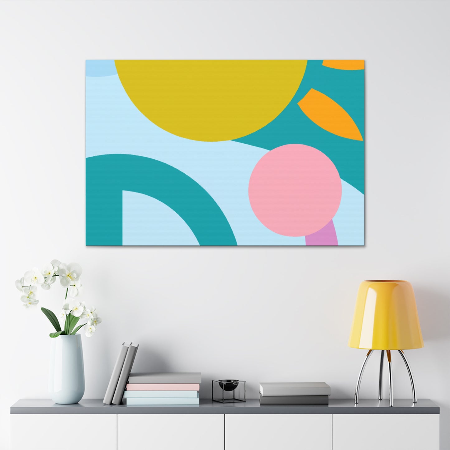 Pigment Paradise- Midcentury - Canvas