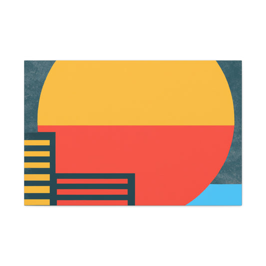 Sun Down- Midcentury Canvas