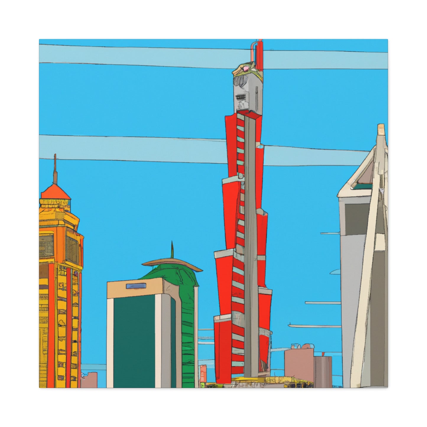 Turquoise Oasis – Destination Arab Emerates - Canvas