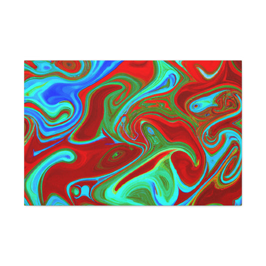 Aqua-Cello Abstract - Canvas
