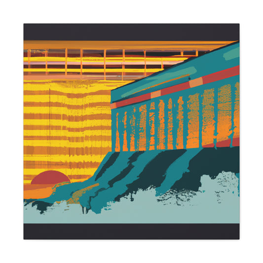 Furfin Flying Fox - Midcentury Canvas