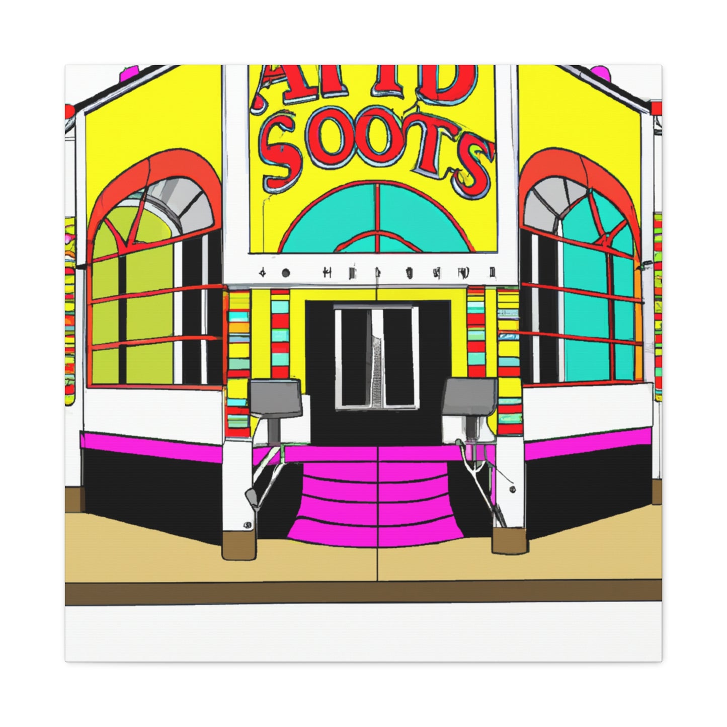 Cosmo Retro Arcade. - Canvas - Pop Art