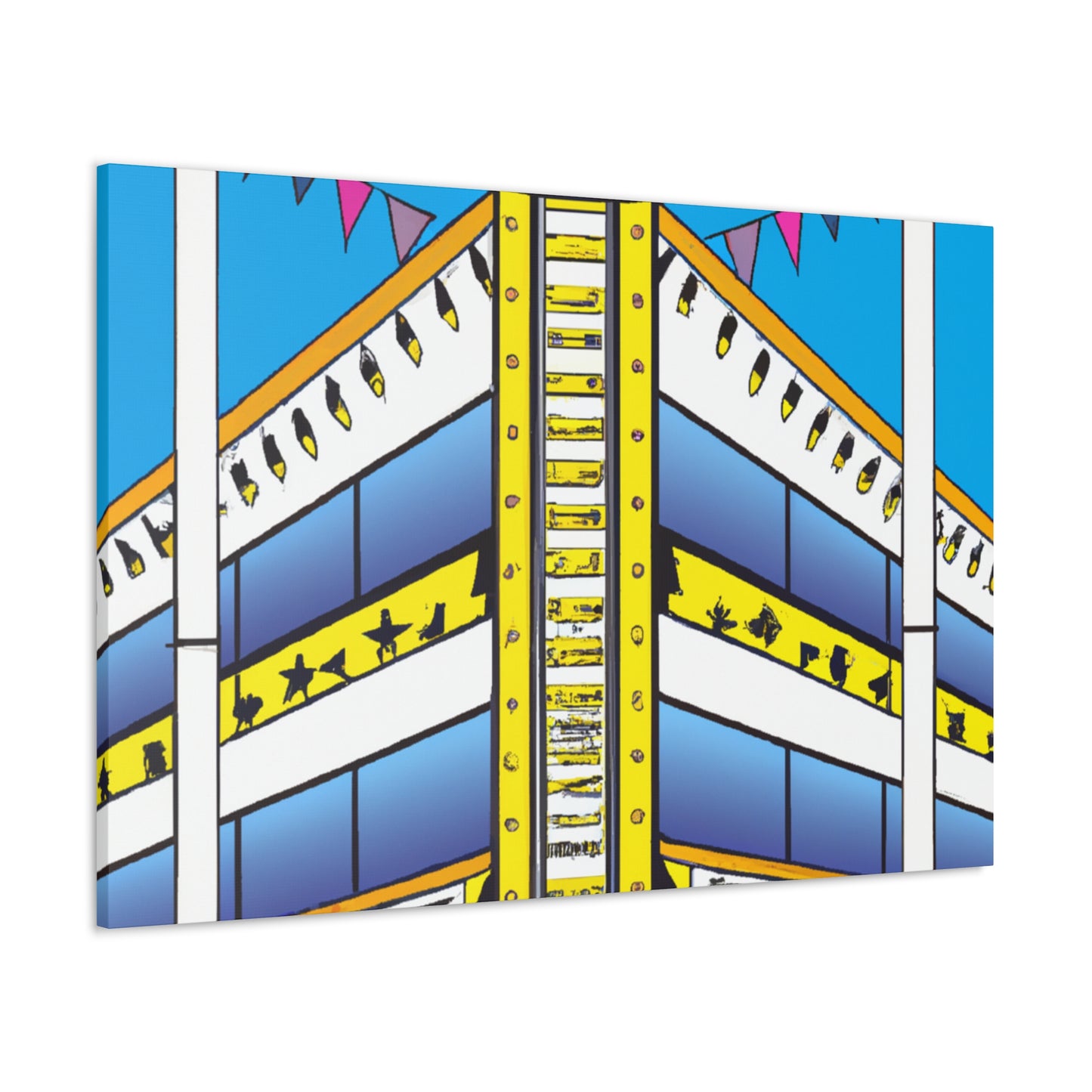 The Dizzy Disc Jockey Shack - Canvas - Pop Art