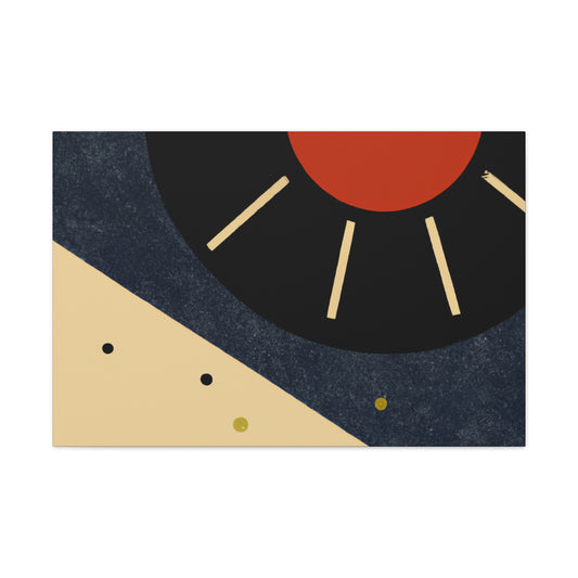 Rays - Retro Music Midcentury Canvas