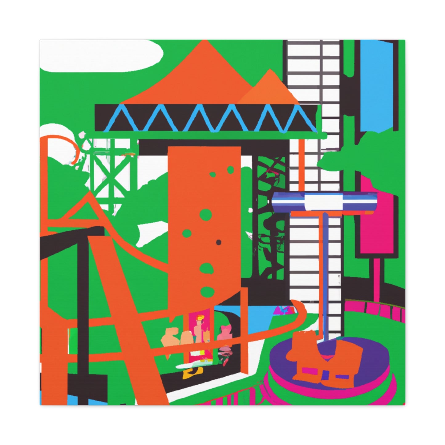 Gardenewood - Landscape - Amusement - Canvas