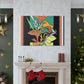 Spikestriped Similiskin. - Floral Canvas Midcentury