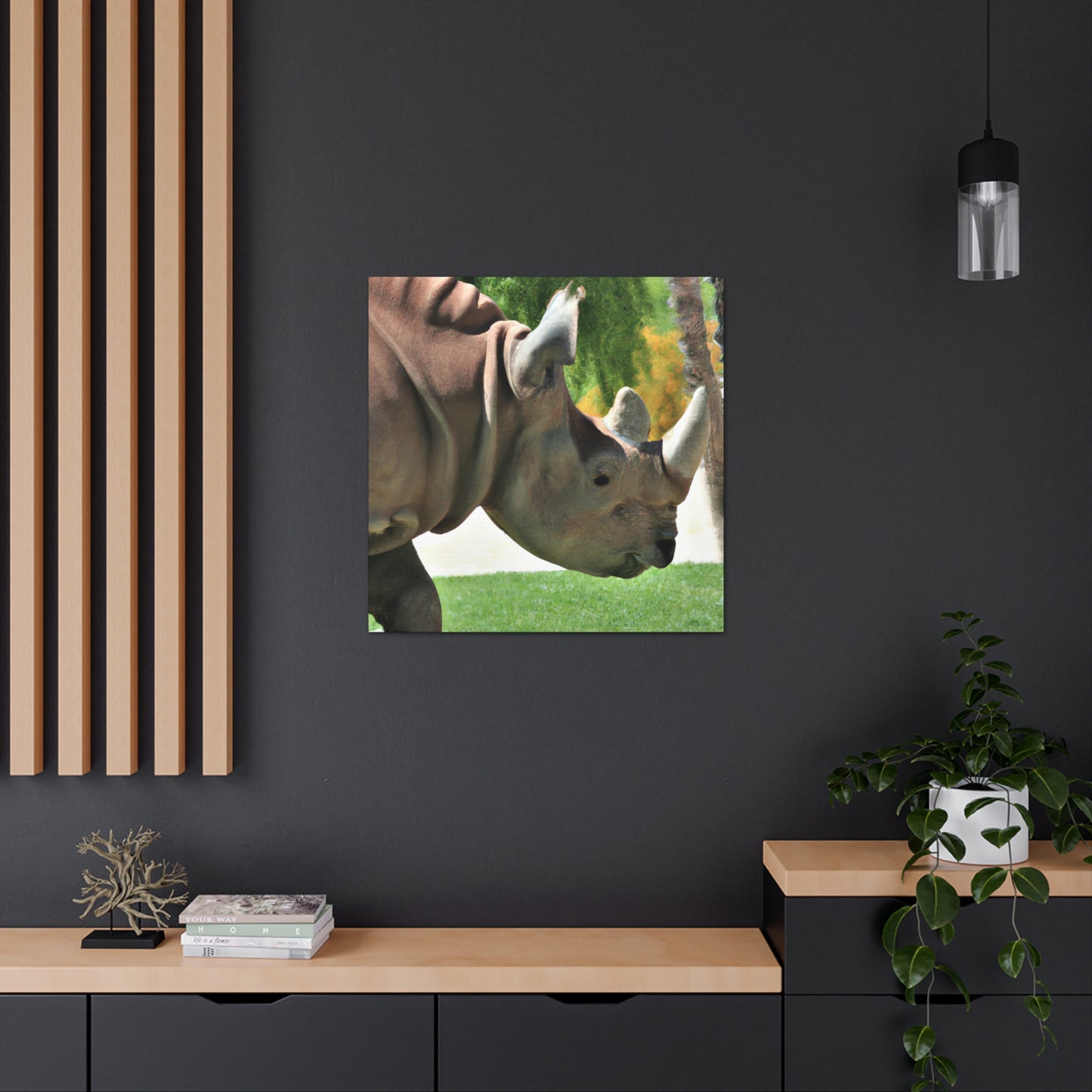 Rhino Head - Canvas - Wildlife