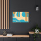 Temple River - Midcentury Canvas