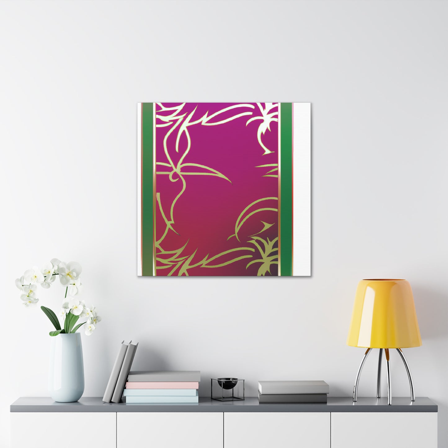 Pink Panel - Glass Canvas